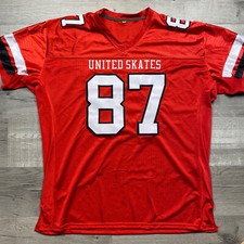 United Skates DJ Fanatic Hockey Maglia Adulto 2XL XXL #87 Rosso