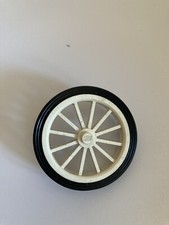 LEGO Ruota A Raggi Vintage ~ 3,5 Cm Diametro Con Copertone Gomma - Spare Parts
