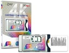 ZAP Scheda Black Tivusat 4K UHD e Modulo Cam ECP per Vedere Rai 4K e Mediaset HD