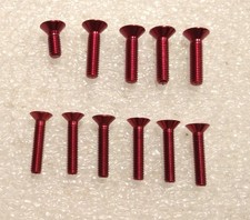 VITE ERGAL ROSSA TESTA SVASATA M5 M6 LUNGHEZZA 10 20 LIGHTECH TSPEI 11 PEZZI