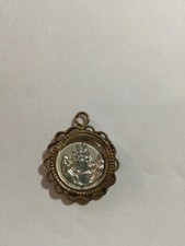 Medaglia antica Madonna del Rosario di Pompei 2,5cm