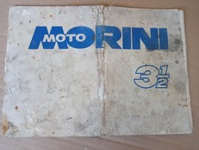 LIBRETTO USO E MANUTENZIONE MOTO MORINI 3 1/2 ORIGINALE DELL'EPOCA, IN ITALIANO