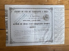 CHEMIN DE FER DE TARRAGONE A REUS (ESPAGNE) 1855 (H5)