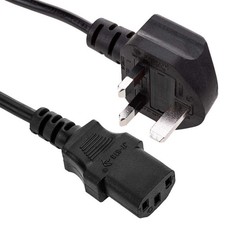 Cavo Alimentazione Stampante Computer Fisso Desktop Spina Uk Inglese C13_