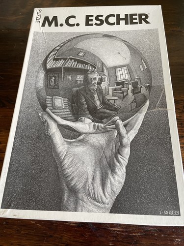 Escher hand with globe - escher,