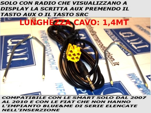 Kit cavo aux mp3 - kit,