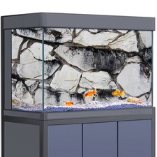 Adesivo Sfondo Acquario, Pietra Flagstone Parete Pesci Serbatoio Decorazioni Poster