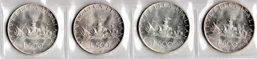 Italia 1967 monete l 500 - 6,
