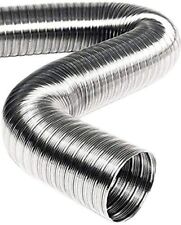 TUBO FLESSIBILE ESTENSIBILE ALLUMINIO PER CAPPA CUCINE FORNI STUFE da 80/300 CM.