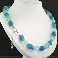 Collana Verde E Blu In