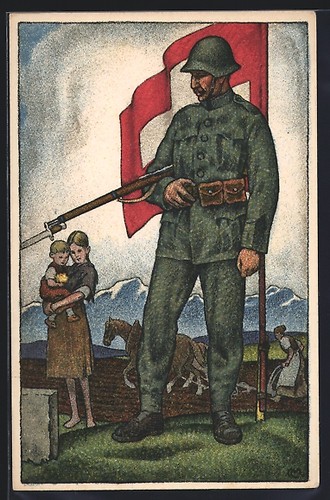 Cartolina artista nella - cartolina,