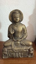 ANTICO  BUDDHA IN BRONZO STATUETTA CINESE  INZIO 1900