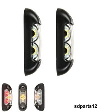 2 Luci di Ingombro Laterali LED 12V 24V Bianco Rosso Arancione Camion Rimorchio