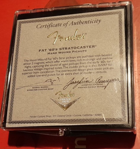 Fender custom shop hand - custom, wound