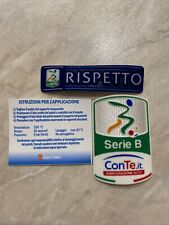 Toppa Patch Serie B 2016 2017 + Rispetto Conte Ufficiale Originale Calcio Coppia