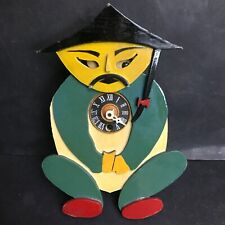 CINESE MANDARINO OROLOGIO A PENDOLO IN LEGNO per stanza bambini CAROSELLO