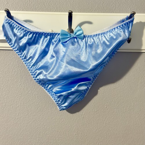 Mutandine sissy raso blu - mutandine,