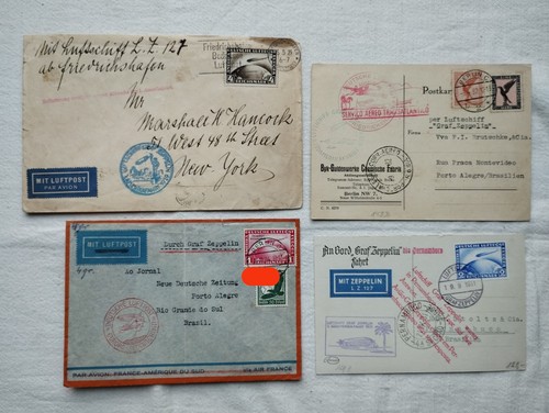Ricevute zeppelinpost lz127 - ricevute,