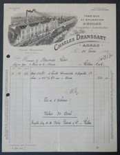 Fattura 1914 DEPURAZIONE OLI DRANSSART RAS bella testa illustrata 22