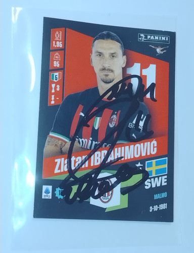 Autografo zlatan ibrahimovic - autografo,