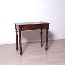 Antico scrittoio tavolino rettagolare con cassetto Italia fine '800