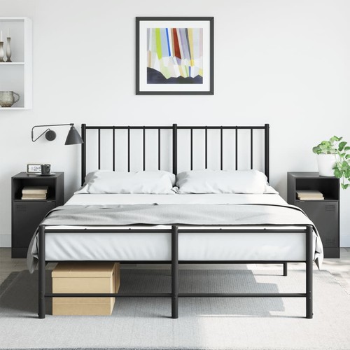 Comodino nero 5x39x62 in - nero, 34,5x39x62