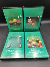 Il Manuale Del Biliardo Vol 1 2 3 4 VHS eagle home video documentario 1990