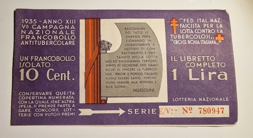 Libretto chiudilettera 1935 - chiudilettera,