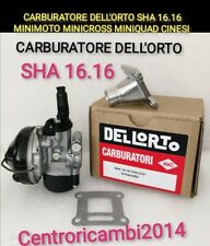 CARBURATORE DELL'ORTO SHA 16 Racing PER MINIMOTO Minicross Miniquad Cinesi 