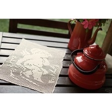 CENTRO  AD UNCINETTO 27x38 cm ca. "Angioletto"