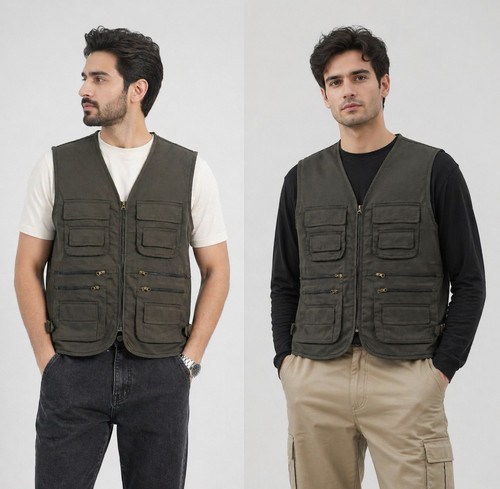 Gilet uomo utility - gilet, multitasche