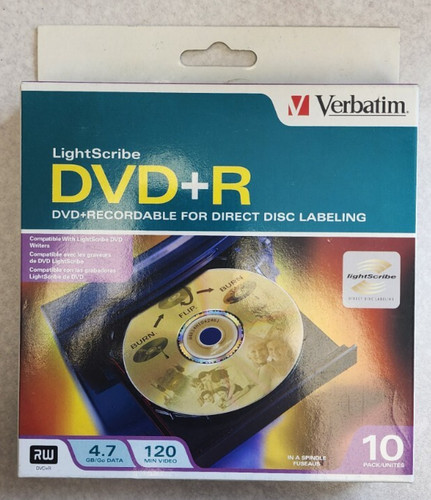 Verbatim dvd lightscribe - verbatim, dvd+r