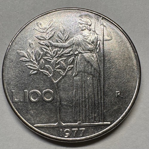 1977 italy 100 lire - 100,