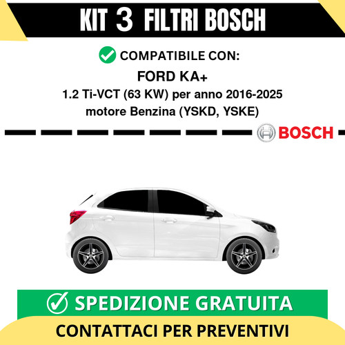 Kit bosch filtri tagliando - kit,