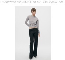 ZARA WOMEN NEW FRAYED WAIST