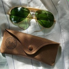 Occhiali da sole uomo  Ray Ban G15  USA aviator B&L anni 60 con astuccio 