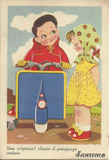 Sanremo - cartolina valigetta