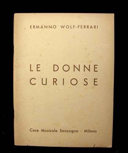 Partitura dell opera donne - partitura, dell'opera