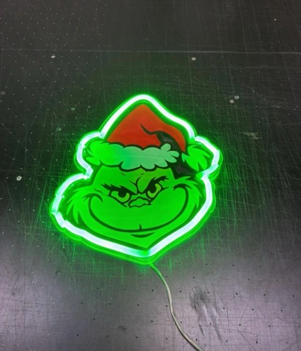 Led neon grinch acrilico - grinch, in