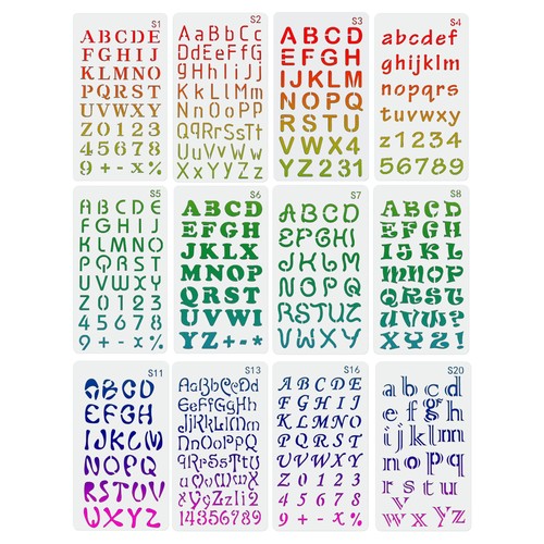 Jiasijiesy pezzi stencil - 12,