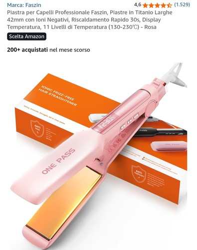 Piastra capelli faszin titanio - piastra,