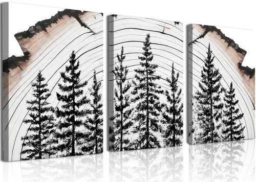 Anello albero con cornice tela