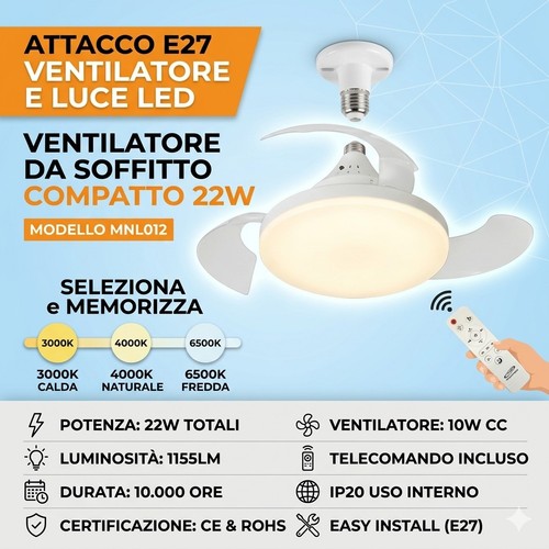 Ventilatore soffitto con - da,