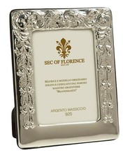 Cornice portafoto 5x3,5 in ZODIACO "SCORPIONE" / 9x13 argento sterling 925 massiccio GB nuova 