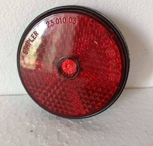 Catadiottro rotondo rosso