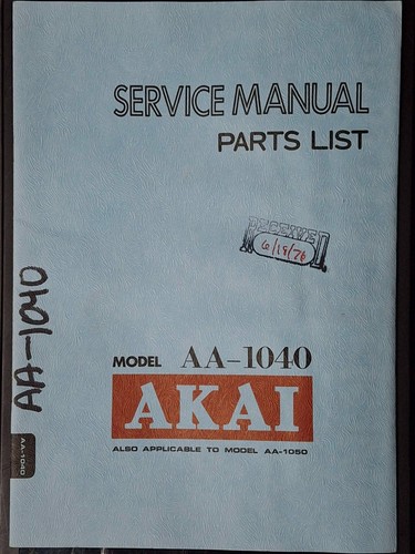 Akai 1040 1050 - akai, aa-1050