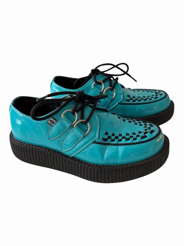 Scarpe creepers ciano - t.u.k.,