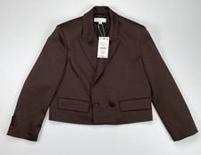 Giacca blazer raso doppiopetto