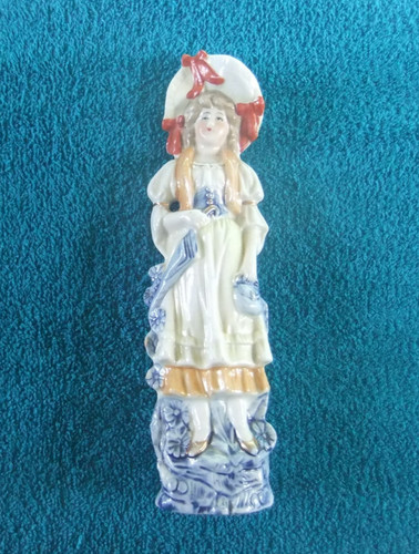Antica statuina porcellana - statuina,