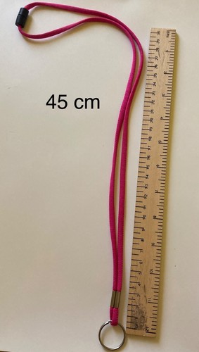 Laccio porta badge cord - cord, fucsia